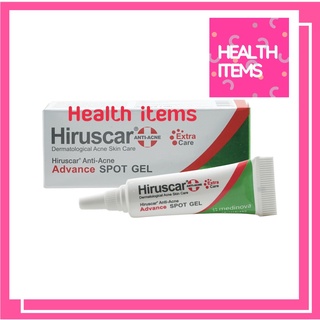 ((แต้มสิว4กรัม)) Hiruscar Anti Acne Advance Spot Gel 4g ฮีรูสการ์ แอนตี้แอคเน่ แอดวานซ์ สปอตเจล 4 กรัม