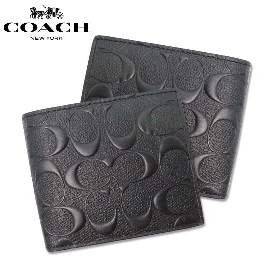 Valensia กระเป๋า กระเป๋าตังค์ COACH.men Coin Wallet In Signature Crossgrain Leather (รุ่น F75363 )