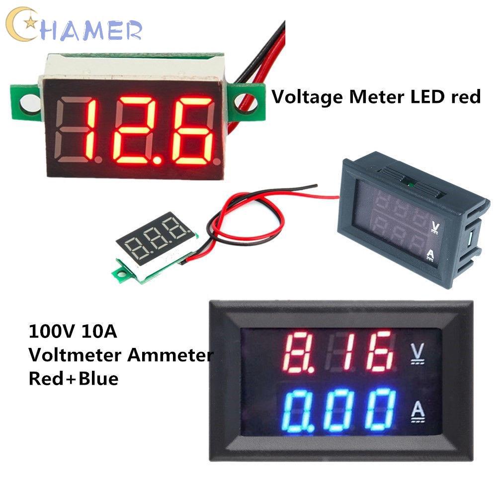 เครื่องวัดโวลต์มิเตอร์ดิจิตอล LED DC 100 V 10A