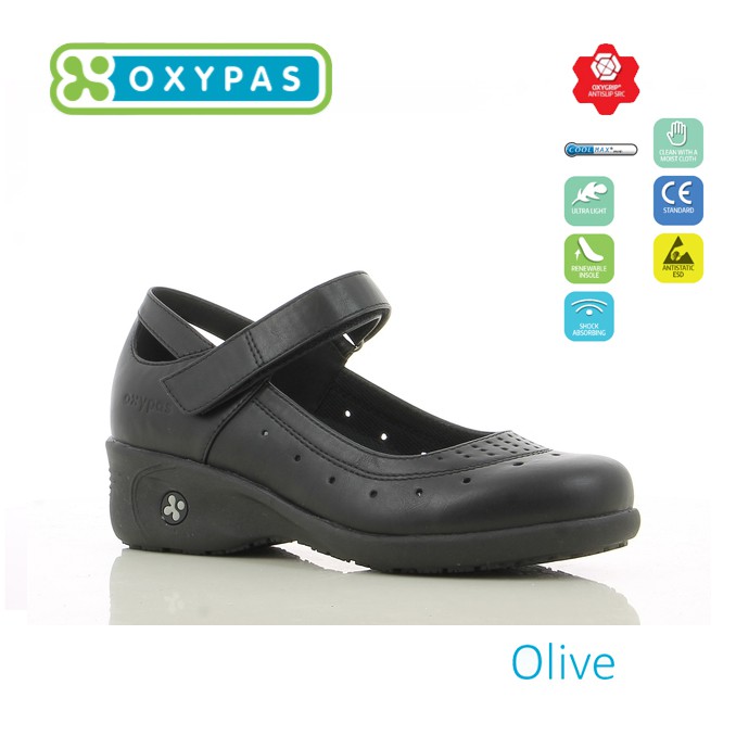 Oxypas ESD Clean Room shoes รองเท้าทางการแพทย์ Olive Black