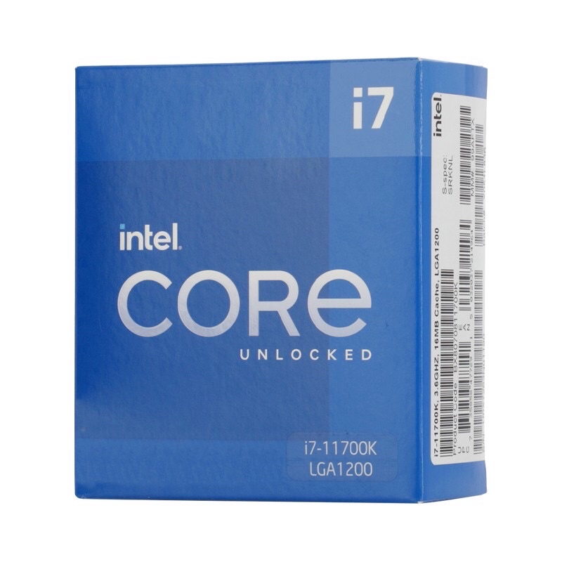 (ใหม่แท้ส่งฟรีศูนย์ไทย)INTEL CPU CORE I7 - 11700K LGA 1200 (ORIGINAL) NO CPU COOLER