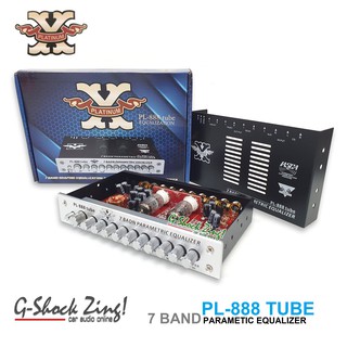 PLATINUM-X รุ่น PL-888 tube (ปรีหลอด) เครื่องเสียงรถยนต์/ปรีแอมป์/ตัวปรับเสียง/ปรี 7แบน/7Band Equalizer แยกซับอิสระ