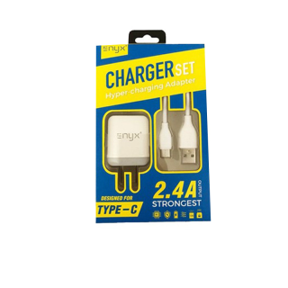 Charger Set ชุด Adapter 2.4A ENYX พร้อมสายชาร์จ(กล่องเหลืองฟ้า)