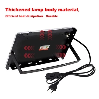 UV DJ disco light หลอดไฟ UV ไฟปลูกต้นไม้ 50W 100W 300W 395NM กันน้ำ สปอร์ตไลท์ LED Grow Light พร้อมสวิตช์เปิด/ปิด