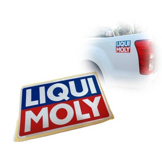 สติ๊กเกอร์ Liquid Moly ไซส์  18x12 cm งานตัด สะท้อนแสง