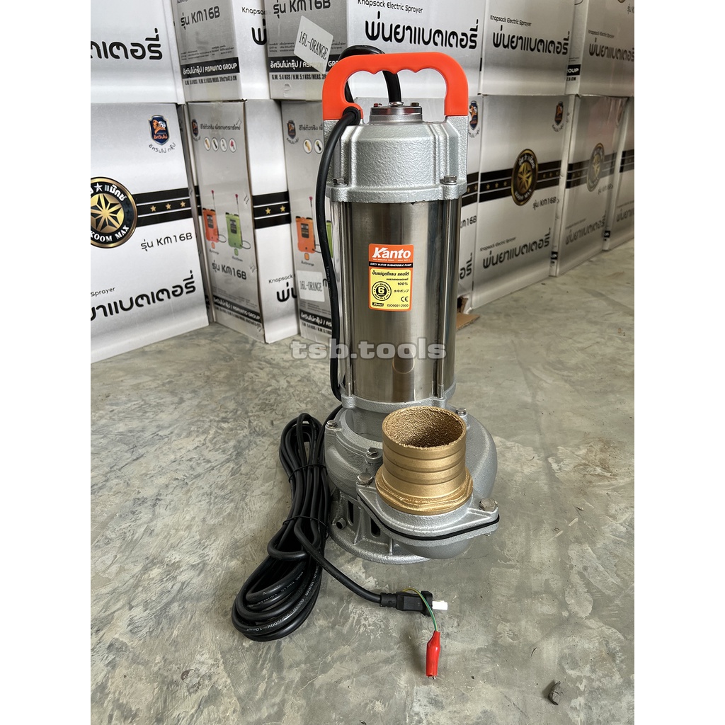 ปั๊มแช่ ดูดโคลน 3 นิ้ว 1,500 วัตต์ สแตนเลส KANTO รุ่น KT-WQD-1500-3STL ไดโว่ ปั้มน้ำ ปั๊มน้ำ - รูปที่ 3