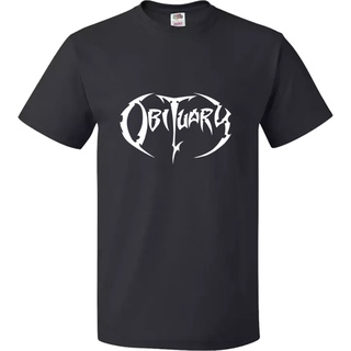 [S-5XL] เสื้อยืด พิมพ์ลายโลโก้ OBITUARY BAND เรืองแสงในที่มืด KFgpdn06HConhc97 สไตล์คลาสสิก