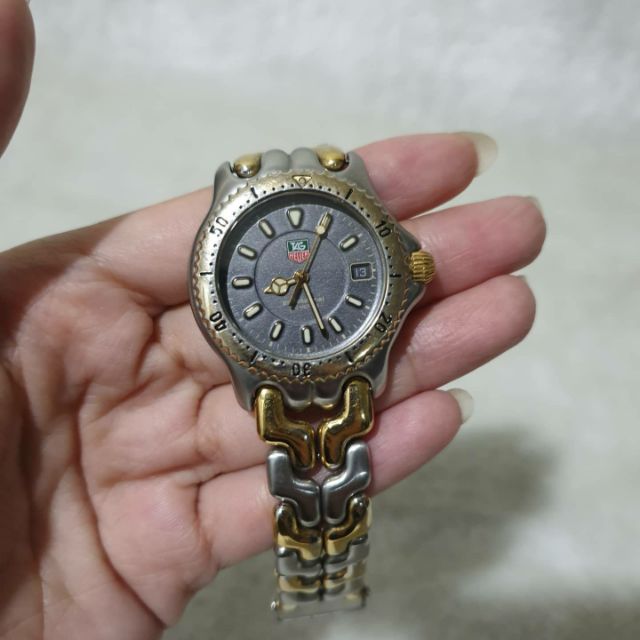 นาฬิกา Tag Heuer ก้างปลา Boy size 2 K หน้าเทา