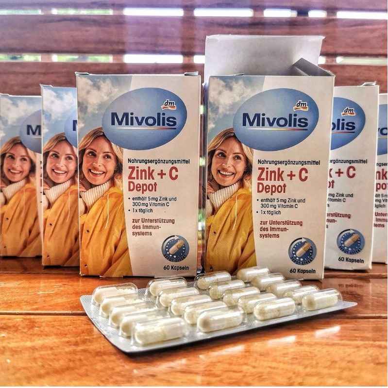 Mivolis วิตามิน Zink+C นำเข้าจากเยอรมัน