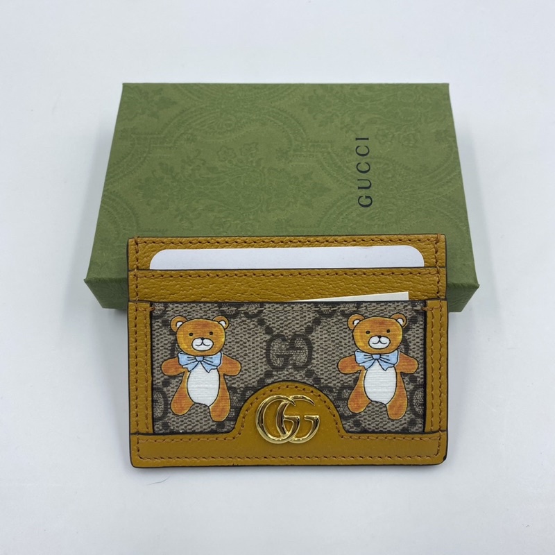Gucci x Kai Card Holder การ์ด ที่ใส่บัตร กุชชี่ หมี ของแท้ ส่งฟรี EMS ทั้งร้าน