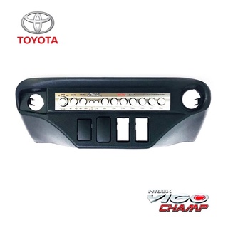 หน้าปรี VIGO CHAMP หน้าปรีแอมป์ติดรถยนต์ TOYOTA โตโยต้า วีโก้แชมป์ สีดำ สำหรับเพิ่มช่องใส่ปรีในรถ CAR RADIO FRAME