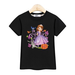 เสื้อยืดสาวSofia the First girls t-shirt kids clothes เจ้าหญิงโซเฟีย