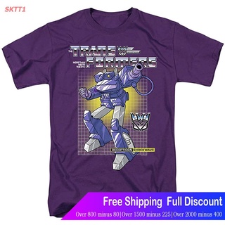 SKTT1 เสื้อยืดแขนสั้น Transformers Shockwave Unisex Adult T Shirt For Men And Women Short sleeve T-shirts