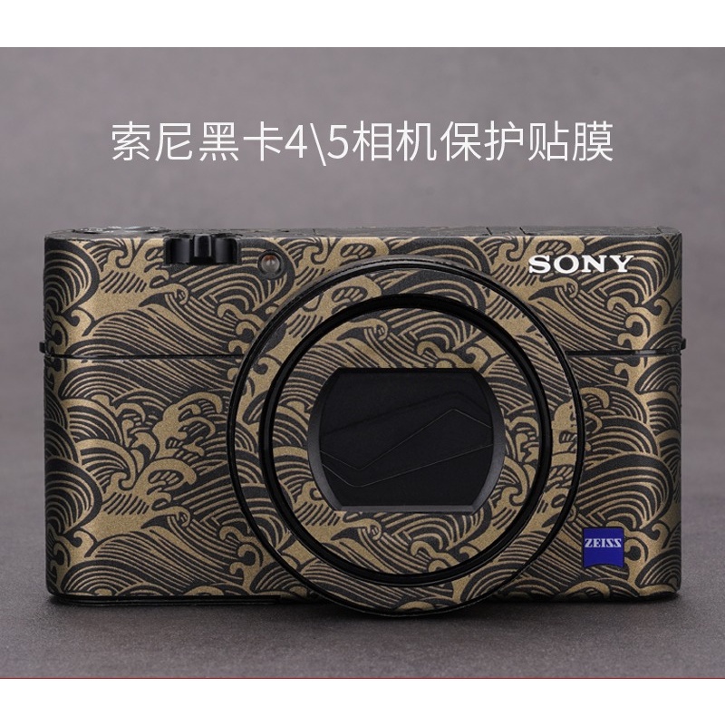 【HOHO】ฟิล์มสติกเกอร์ติดตัวกล้อง สีดํา สําหรับ Sony Black Card RX100M4\M5A 4 5