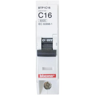 เบรกเกอร์ B-TICINO BTP1C16 16A CIRCUIT BREAKER B-TICINO BTP1C16 16A