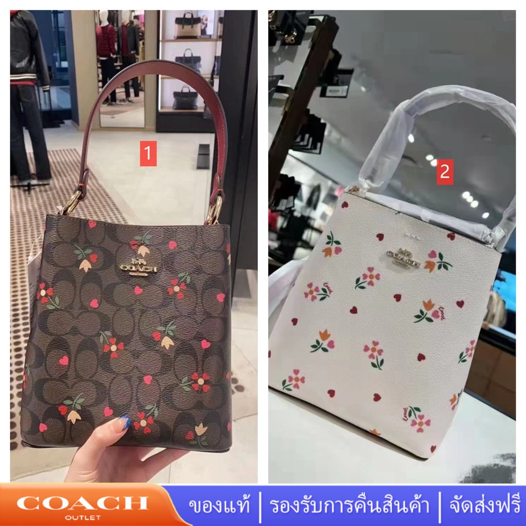 Coach C7975 C7976 กระเป๋าทรงถังแบบใหม่ สะพายข้าง