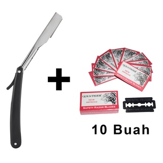 Paket Pisau Cukur Lipat + 10 Buah Silet | Alat Cukur Manual | Pisau Lipat | Pisau Silet | Cukuran