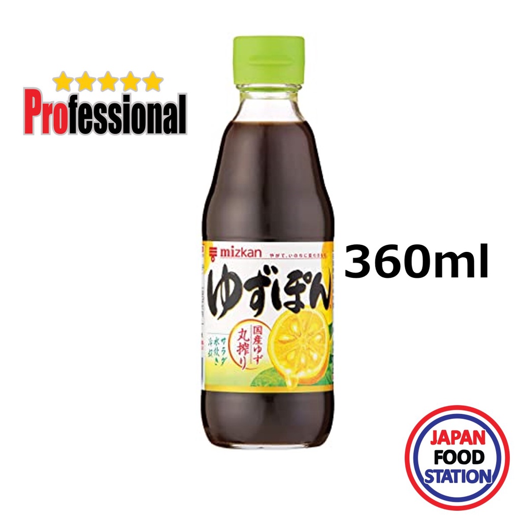 MIZKAN YUZUPON (7162) ยูซุปอง ซอสเปรี้ยว ซีอิ๋วญี่ปุ่นกลิ่นยูสุ 360ML JAPANESE SAUCE PRO