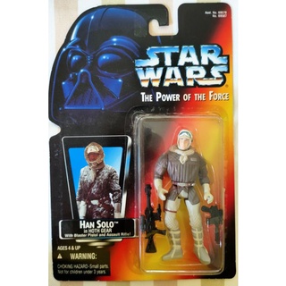 Star Wars The Power of the Force Red Card Han Solo in Hoth Gear Action Figure 3.75"