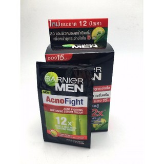 ครีมซองการ์นิเย่ แอคโน่ไฟท์ ครีมซองGARNIER MEN ACNOFIGHT ACNE FIGHTING WHITENING SERUM 7ml