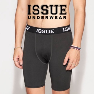 ISSUE UNDERWEAR  Mid Way กางเกงชั้นในชาย ขายาว สีดำ