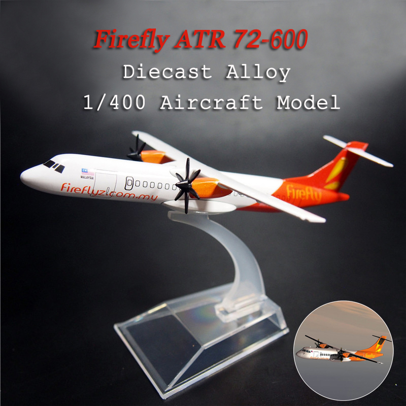 Malaysia Firefly ATR-72-600 เครื่องบินโลหะพร้อมขาตั้ง