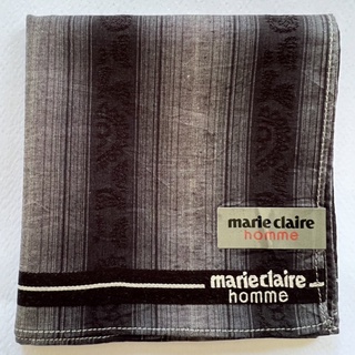 ผ้าเช็ดหน้าวินเทจผู้ชาย marie claire แบรนด์เนมแท้ 💯%
