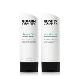 Keratin Complex smoothing therapy keratin care shampoo + conditioner 400 ml. แชมพู และครีมนวดผมเคราติน ทำความสะอาด และให