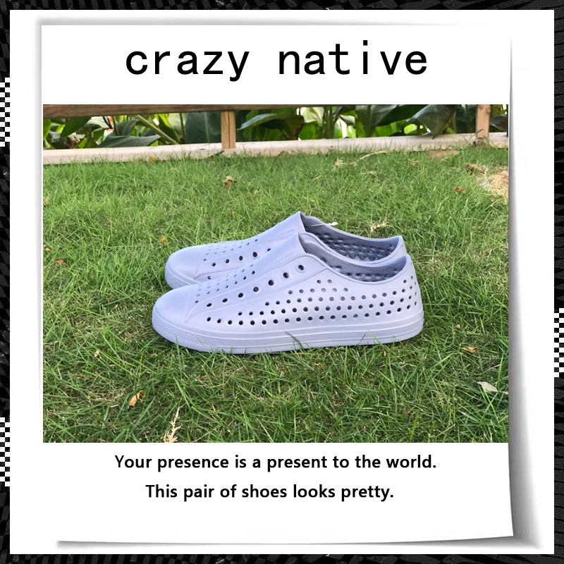 crazy Native รองเท้าแตะ รองเท้าชายหาด   กันลื่น  EVA native shoes