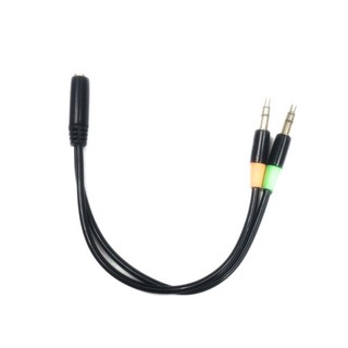 NF-01,NF-02 สายแยกเสียงและไมค์ จากหูฟัง(3.5mm4pole)to 3.5mm 2dual For computer PC