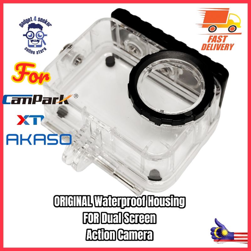 กันน้ําเต็มรูปแบบกรณีดําน้ําสําหรับ Akaso Brave 7LE Campark V40 XTU S3 XTU MAX XTU Max Pro Keeled K8