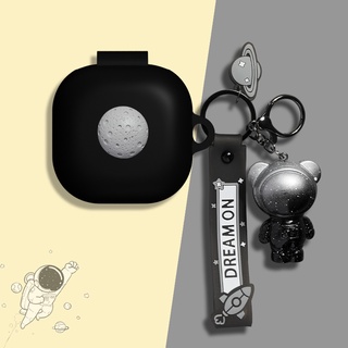 เคส Samsung Galaxy Buds2 Pro การ์ตูนเบอร์เกอร์พวงกุญแจจี้นักบินอวกาศสร้างสรรค์ Samsung Buds 2 เคสซิลิโคนอ่อนนุ่มน่ารัก Crayon Shinchan โปเกมอน Pikachu Samsung Buds Pro/Buds Live Cover Samsung Buds2 Pro Cover