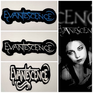 ส่งฟรี Evanescence ตัวรีดติดเสื้อ อาร์มรีด อาร์มปัก หมวก กระเป๋า แจ๊คเก็ตยีนส์  Embroidered Iron on Patch  DIY Jean