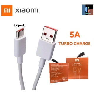 สายชาร์จxiaomi TypeC 5A. ชาร์จด่วน ชาร์จเร็ว รองรับ Tuebo Charge Redmi Note10pro Note10S Note9S K30 pocoX3