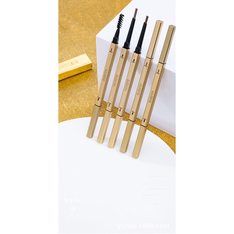 Bobeini ดินสอเขียนคิ้ว แบบสองหัว กันน้ํา กันเหงื่อ ติดทนนาน ไม่เลอะ