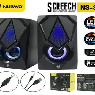 Nubwo รุ่น NS-39 Speaker USB Screech ลำโพงมีไฟ ##