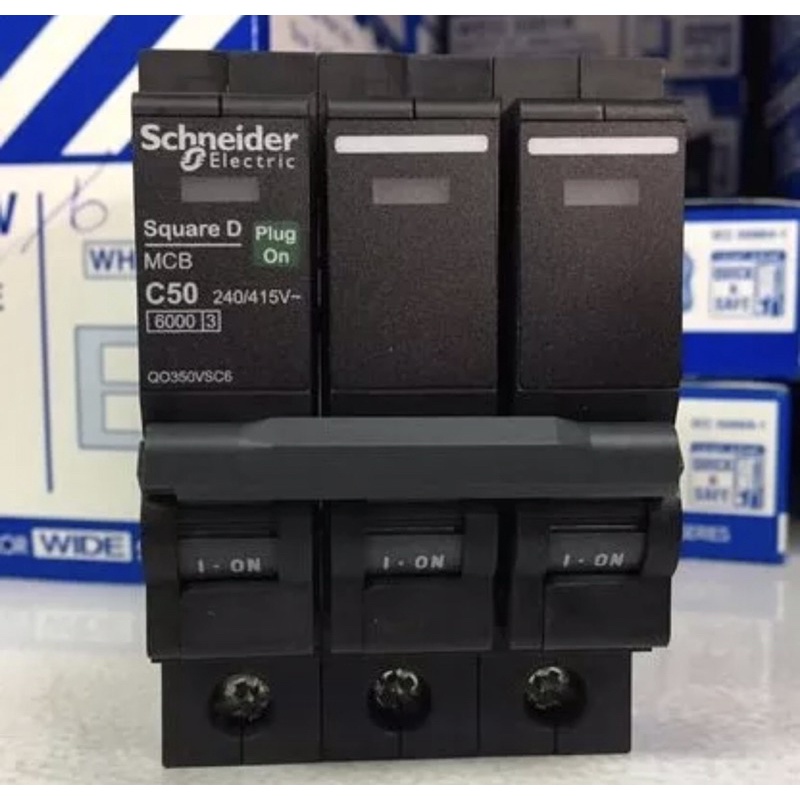 ลูกเซอร์กิต 3เฟส 3P40A , 50Aและ 3เฟส 3P63A Schneider