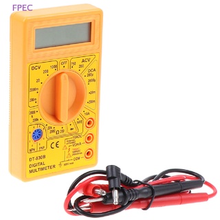 Fpec DT-830B มัลติมิเตอร์ดิจิทัล หน้าจอ LCD ac/dc 750/1000v แอมป์โวลต์โอห์ม