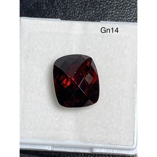 Gn14  พลอยโกเมน garnet  1 เม็ด น้ำหนัก 7.0 กะรัต ขนาด 11.9x9.9x6.8มิลลิเมตร