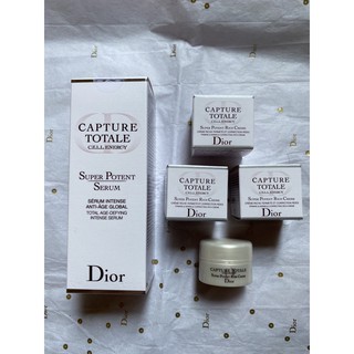 Dior ผลิตภัณฑ์บำรุงผิวหน้า Capture Totale Super Potent Set Serum &amp; Creme