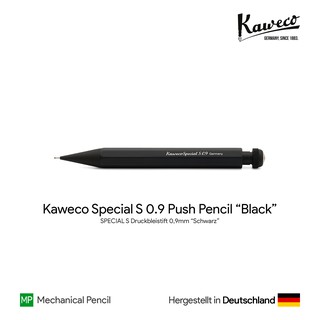 Kaweco SPECIAL S 0.9 Push Pencil "Black" - ดินสอกดคาเวโก้สเปเชี่ยลแท่งสั้น 0.9 มม. รุ่นสีดำ