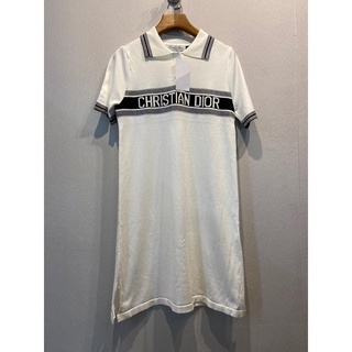 เสื้อโปโลเดรส DRESS สวย เรียบง่าย  เนื้อผ้าไหมพรม นิ่มละมุนมือ Size S อก 34 / M อก 36 / L อก 40