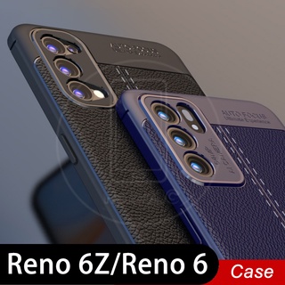 เคสโทรศัพท์มือถือลายลิ้นจี่สําหรับ OPPO Reno 6 6Z 5 4 4Z 3 2 2F 10X Zoom Pro Reno6 Reno6Z 4G 5G