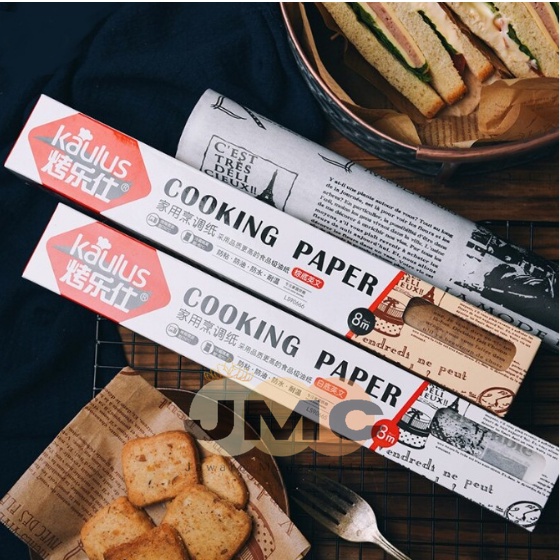 JMC Baking Paper หนังสือพิมพ์ Wax Paper Baking Mat กระทะนอนสติ๊ก