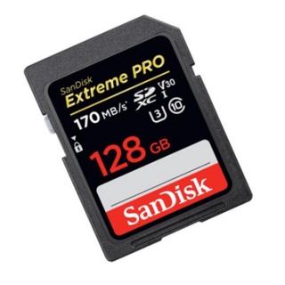 SanDisk Extreme Pro SD Card 128GB ความเร็ว อ่าน 170MB/s เขียน 90MB/s (SDSDXXY-128G-GN4IN)