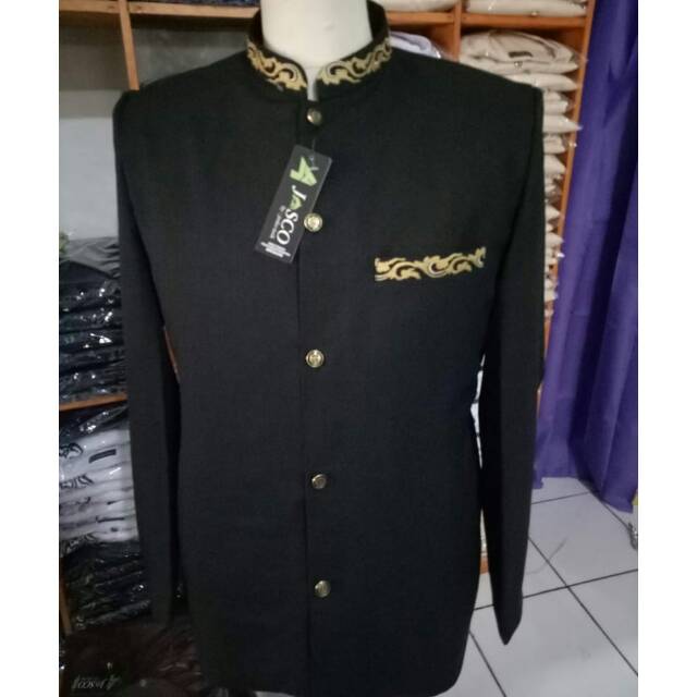 Jasco ปัก KS gold | เสื้อผ้ามุสลิมผู้ชาย | สีดํา สีดํา