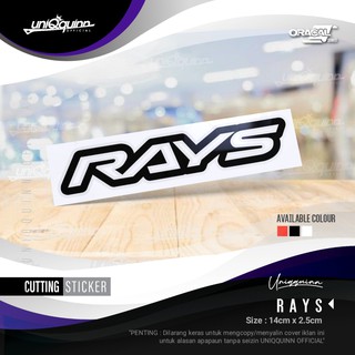 Uq สติ๊กเกอร์ Rays | Rays กันน้ําสําหรับติดตกแต่งรถยนต์รถจักรยานยนต์