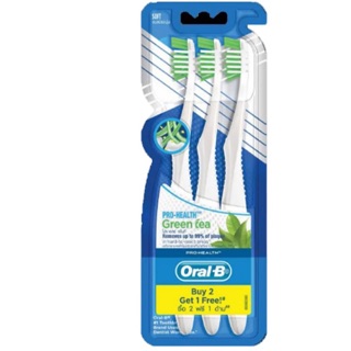 Oral B ออรัล-บี แปรงสีฟัน โปร เฮลธ์ กรีน ที แพค 3