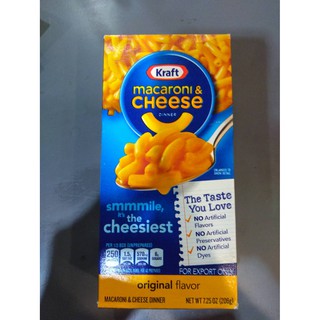 Kraft Macaroni and Cheese มะกะโรนีพร้อมซองบรรจุผงเครื่องปรุงรสชีส 206g ราคาพิเศษ