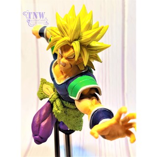 [ มือสอง งานแท้ ญี่ปุ่น ] โบลี่ Broly ร่าง Wrathful เหาะพุ่งไปด้านหน้า ขนาดประมาณ 10" ฐานใสดำ ดราก้อนบอล Dragonball